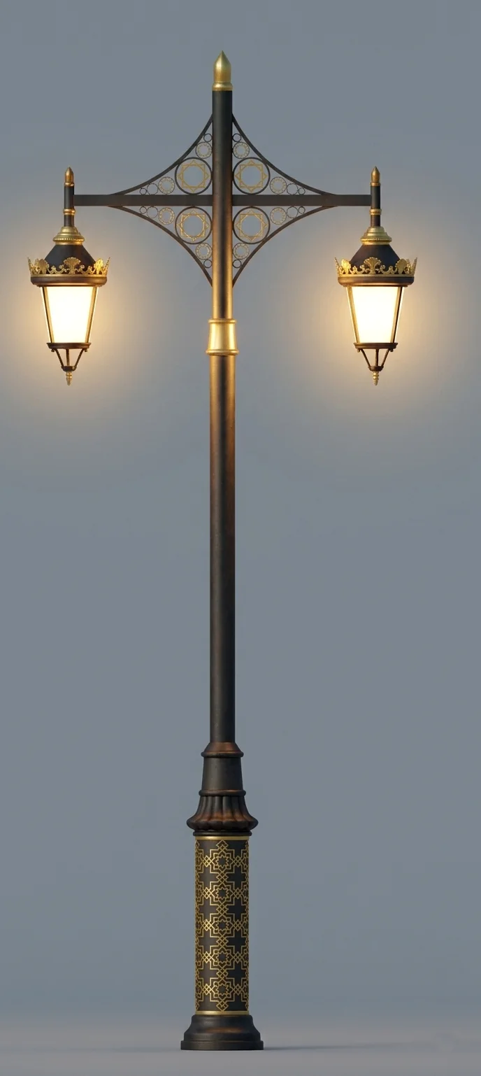 Decorative Poles project 3 Night View